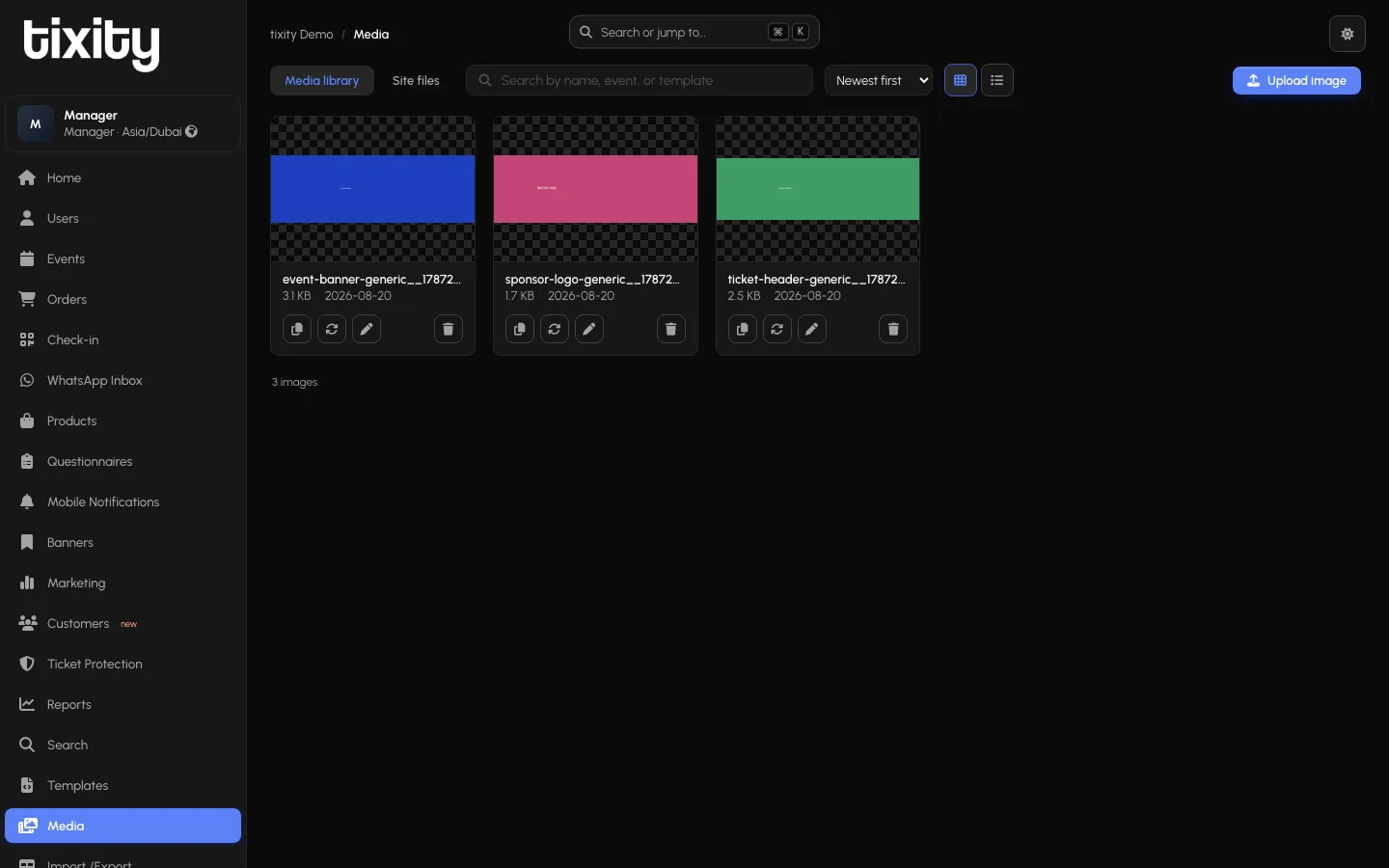Media in dark mode